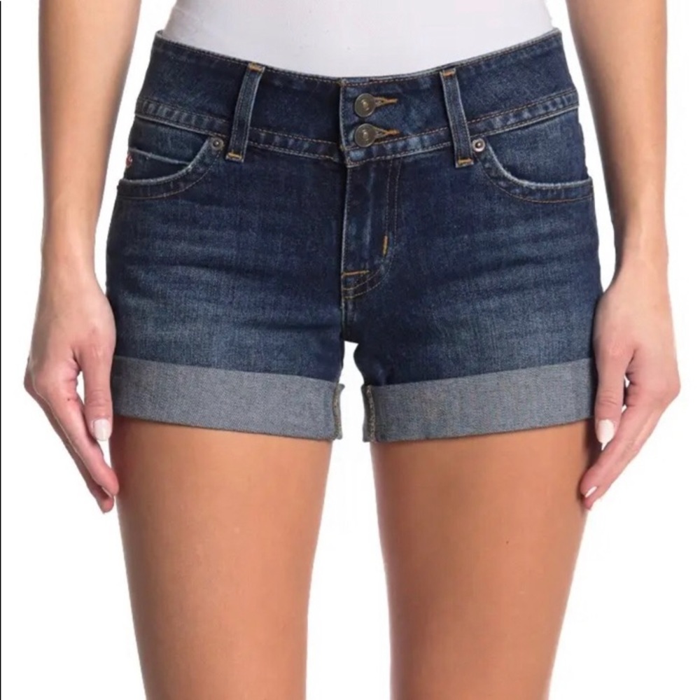 Hudson Ruby mid-thigh short, dark blue, size 30